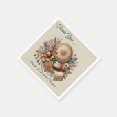 Bohemische Farbmischung und Dekoration Serviette (Ecke)