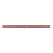 Bohemische Farbpalette Wavy Lattice Muster Art Satinband (Vorderseite)
