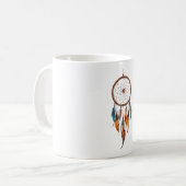 Bohemische Feather Dreamcatcher-Tasse Kaffeetasse (Vorderseite Links)