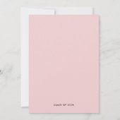 Bohemische Federn Blumenreath Pink Baby Sprinkle Einladung (Rückseite)