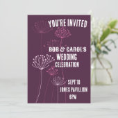 BOHEMISCHE FLORALBREITERINVITATIONEN EINLADUNG (Stehend Vorderseite)