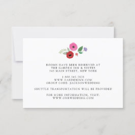 Bohemische florale Hochzeitskarte Einladung