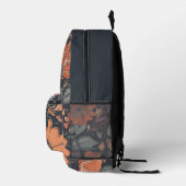 Bohemische florale Monogramm Bedruckter Rucksack (Rechts)