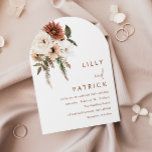 Bohemische Florenz Einladung<br><div class="desc">Bohemische florale Terracotta Arch Wedding Invitation Siehe Matching Collection in Niche and Nest Store Vielen Dank</div>