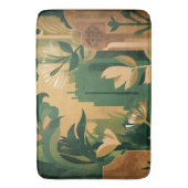 Bohemische Flucht: Bezaubernd botanisch Badematte (Vorderseite Vertikal)