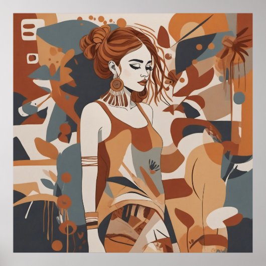 Bohemische Frauendarstellung - Poster (Vorne)