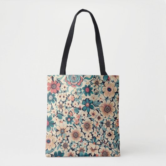 Bohemische FrühjahrsBlume Tasche (Vorderseite)