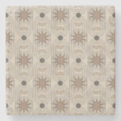 Bohemische Geometrie - dynamisches Musterwerk Steinuntersetzer (Vorderseite)