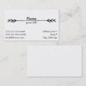 Bohemische Geschäfts-Karte Visitenkarte (Vorne/Hinten)