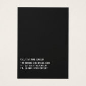 Bohemische Girl Illustration Earring Display Card (Rückseite)