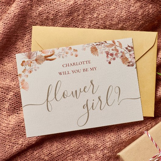 Bohemische Girl-Karte für Wasserfarben Einladung