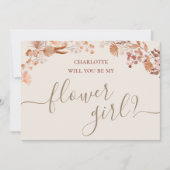 Bohemische Girl-Karte für Wasserfarben Einladung (Vorderseite)