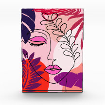 Bohemische Girl Line Art Pink Ästhetik