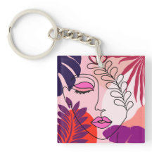 Bohemische Girl Line Art Pink Ästhetik