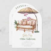 Bohemische Girls-Reise 4-Tage-Tour Einladung (Vorne/Hinten)