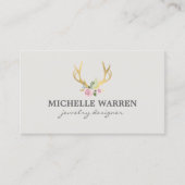 Bohemische Goldkläger mit Blume II Visitenkarte (Vorderseite)