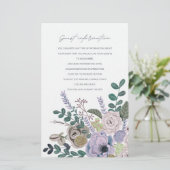 Bohemische graue und lavender Blume (Stehend Vorderseite)