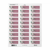 Bohemische Green & Mauve Chic Blume (Vorne)