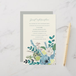 Bohemische, grün-grüne Blume