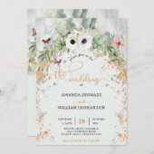 Bohemische Grünanlage Einladung (Vorne/Hinten)