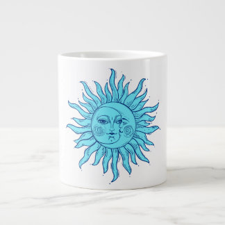 Bohemische handGezeichnet Esoterische Sonne, Halbm Jumbo-Tasse