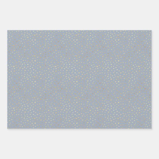 Bohemische Hearts, graue Papiertüten Geschenkpapier Set (Vorderseite 3)