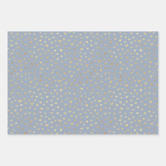 Bohemische Hearts, graue Papiertüten Geschenkpapier Set (Vorderseite 2)