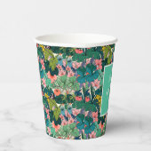 Bohemische Hibiskus-Hochzeit Pappbecher (Rechts)