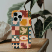 Bohemische Himmelskörper mit mystischen Symbolen Case-Mate iPhone Hülle