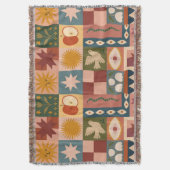 Bohemische Himmelskörper mit mystischen Symbolen Decke (Vorderseite Vertikal)