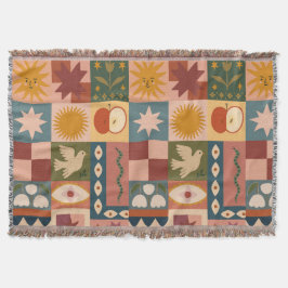 Bohemische Himmelskörper mit mystischen Symbolen Decke