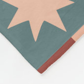 Bohemische Himmelskörper mit mystischen Symbolen Fleecedecke (Ecke)