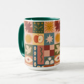 Bohemische Himmelskörper mit mystischen Symbolen Tasse (Vorderseite Links)