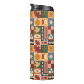 Bohemische Himmelskörper mit mystischen Symbolen Thermosbecher (Nach rechts gedreht)