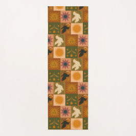 Bohemische Himmelskörper mit mystischen Symbolen Yogamatte