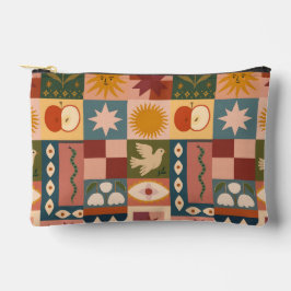 Bohemische Himmelskörper mit mystischen Symbolen Zubehörtasche