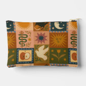 Bohemische Himmelskörper mit mystischen Symbolen Zubehörtasche (Rückseite)