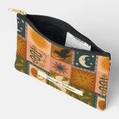 Bohemische Himmelskörper mit mystischen Symbolen Zubehörtasche (Offen)