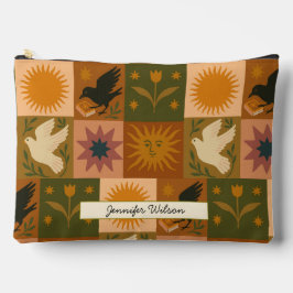 Bohemische Himmelskörper mit mystischen Symbolen Zubehörtasche