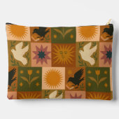 Bohemische Himmelskörper mit mystischen Symbolen Zubehörtasche (Rückseite)