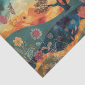 Bohemische Hippie-Dekoupage Seidenpapier (Ausschnitt)