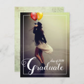 Bohemische-Hipster-Frauenakademie Einladungspostkarte (Vorne/Hinten)