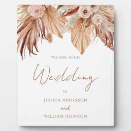 Bohemische Hochzeit Begrüßungseintritt Signature P Fotoplatte