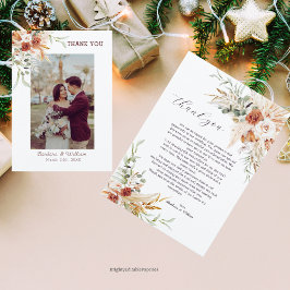 Bohemische Hochzeit danke Ihnen Vorlage .