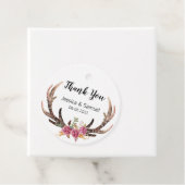 Bohemische Hochzeit der Wasserfarbenfrohen Hirschl Geschenkanhänger (Beispiel)