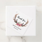 Bohemische Hochzeit der Wasserfarbenfrohen Hirschl Geschenkanhänger (Beispiel)