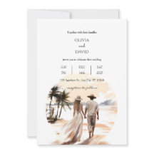 Bohemische Hochzeit des tropischen Sonnenuntergang