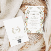 Bohemische Hochzeit im Herbst der Blume im Herbst Einladung