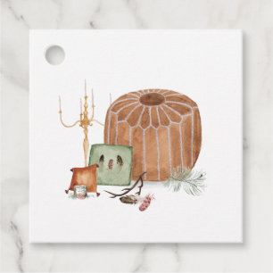 Bohemische Hochzeit im Herbst Geschenkanhänger