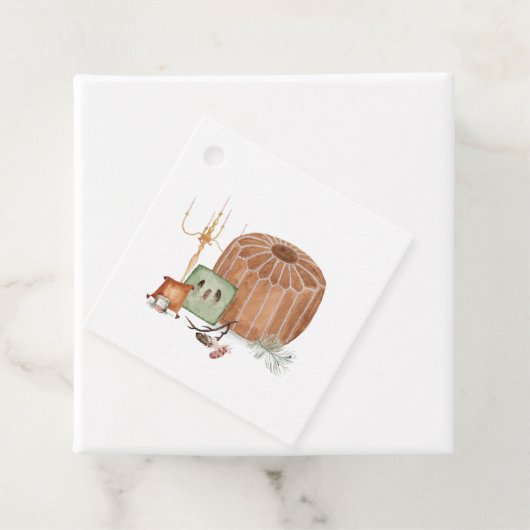 Bohemische Hochzeit im Herbst Geschenkanhänger (Beispiel)